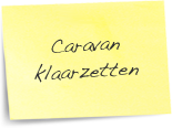 Caravan klaar laten zetten